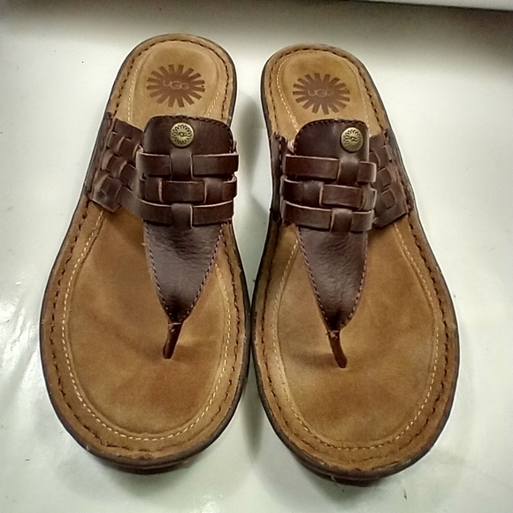 UGG Australia Jenaya 1007561 Brown Sandals Women's sz 7 - Picture 2 of 9